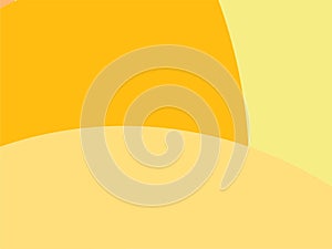 Colorful Art Yellow and Orange, Abstract Modern Shape Background or Wallpaper