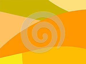 Colorful Art Yellow and Orange, Abstract Modern Shape Background or Wallpaper