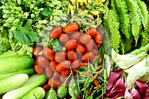 Colorful Asian Vegetables.