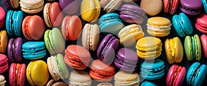 Colorful Assortment of Macarons