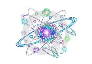 Colorful atomic structure