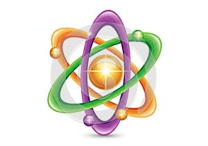 Colorful atomic structure