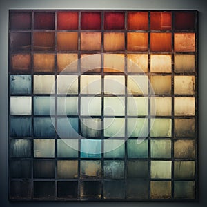 Colorful Automatism Panels In Wet Plate Negative Style With Unconventional Materials And Dark Palette Chiaroscuro