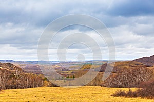 Colorful autumn in Bashang grassland