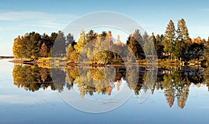 Colorful Autumn Lake