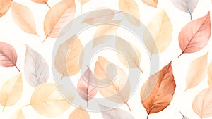 Colorful autumn leaf nature plant texture background design. Generative AI