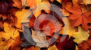 Colorful autumn leaves background. Autumnal background.