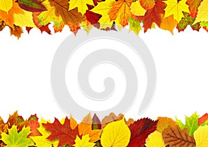 Barvitý podzim listy hranice 
