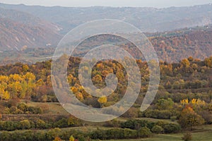 Colorful autumn in the mountains