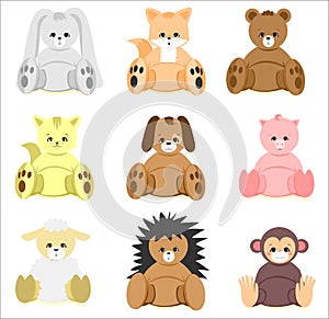 Colorful Baby Shower Animal Toys Set
