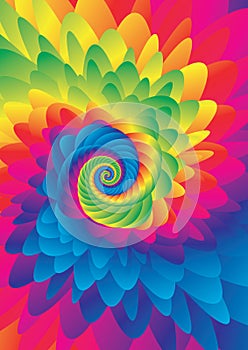 Colorful Tie dye background vector photo