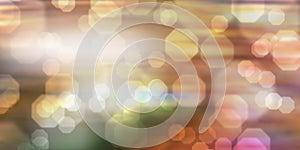 Colorful background with blurred hexagons