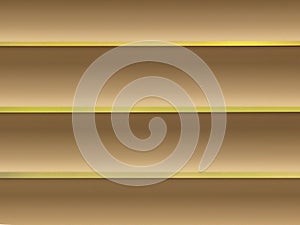 Colorful background consisting of gold rectangle in a row next to each other. Mosaic of geometric elements. Gold horizontal lo