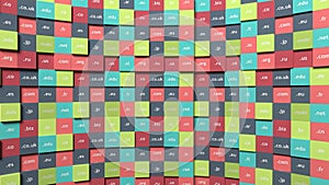 Colorful background with cubes