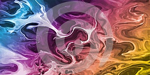 Colorful background with the effect of spreading liquid. Liquid art for the design of backgrounds, posters, covers