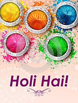Colorful background for festival of colors Holi celebrated in India