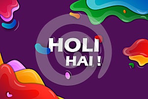 Colorful background for festival of colors Holi celebrated in India