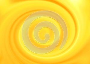 Colorful background with a fluid, soft and bright Yellow spiral