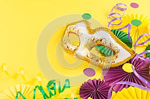 colorful background of mardi gras or carnival