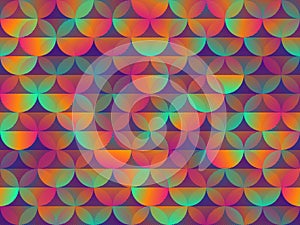 Colorful background with multi-colored circles photo