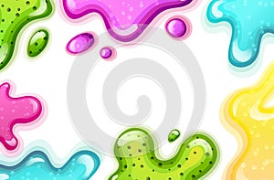 Colorful background with pink and green splashes