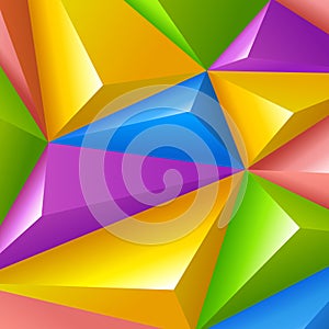 Colorful Background. Vector triangle polygons.