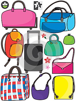 Colorful Bags Set_eps