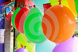 Colorful balloon decoration for celebrating special occasion as Xmas, New year, Valentine, Ester, Thanksgiving and Birthday Party