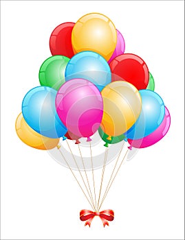 Colorful balloon illustration