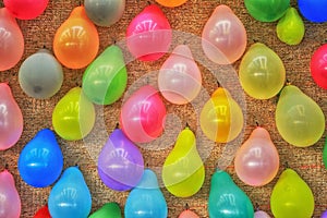 Colorful balloons as a background