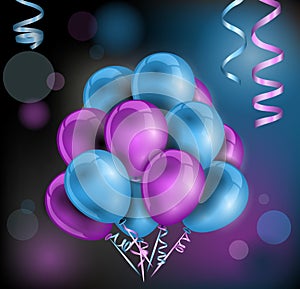 Colorful balloons background