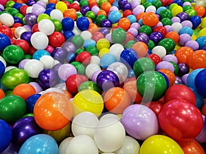 Colorful balloons corner games mall