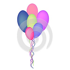 Colorful balloons.selebration, decoration cards