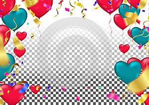 Colorful Balloons with use to present section label Discounts SALE and celebration party banner