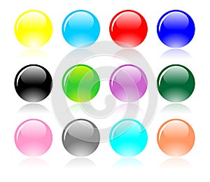 Colorful balls set vector