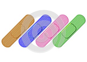 Colorful bandaids