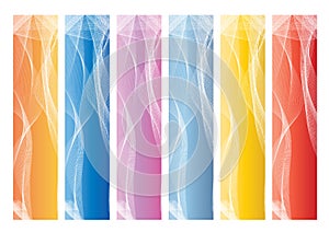 colorful banners - vector