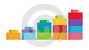 Colorful Bar Graph Icon for Data, Statistics, and Business Analytics, vector design Generative AI