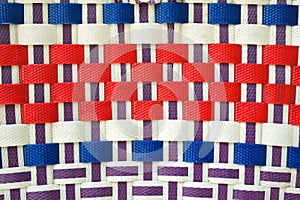 Colorful basket weave pattern