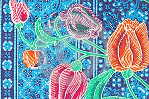 Colorful Batik Sarong Pattern