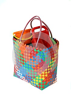 Colorful beach bag