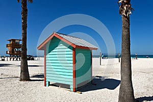 Colorful Beach Bath House