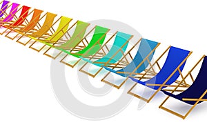 Colorful Beach Chairs