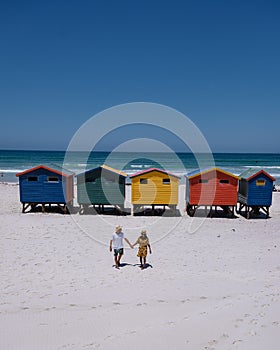 colorful beach house at Muizenberg beach Cape Town,beach huts, Muizenberg, Cape Town, False Bay, South Africa