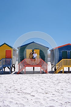 colorful beach house at Muizenberg beach Cape Town,beach huts, Muizenberg, Cape Town, False Bay, South Africa