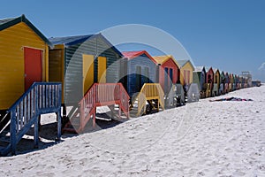 colorful beach house at Muizenberg beach Cape Town,beach huts, Muizenberg, Cape Town, False Bay, South Africa