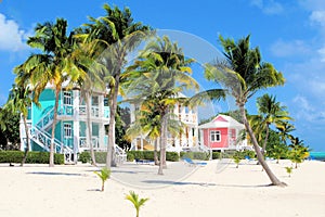 Colorful beach houses