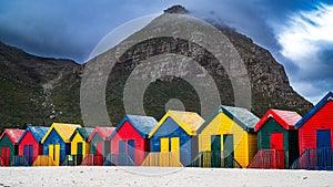 Colorful beach houses