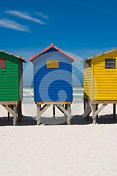 Colorful beach hut