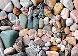 Colorful beach stones